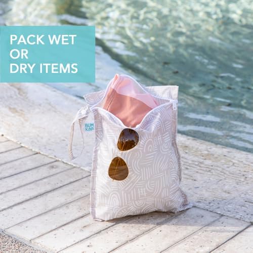 Bumkins reusable bag showing zipper closure and fabric detail