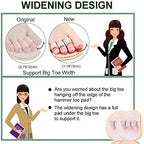 Welnove foot care product being worn on the second and third toes.