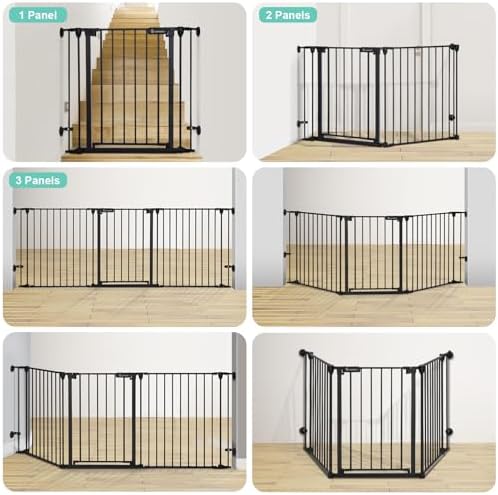 Hardware mounted installation brackets of the Comomy safety gate attached to a wall