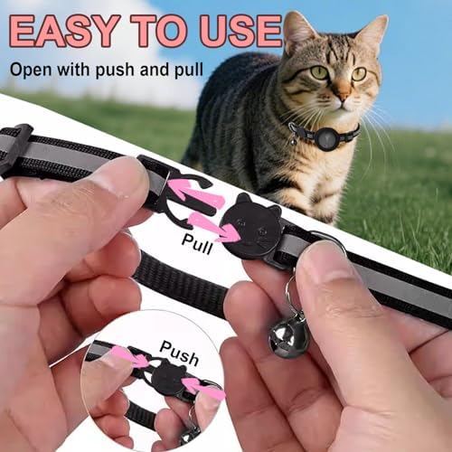 Focushine GPS collar for cats highlighting adjustable length settings