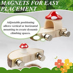 Jumping Spider Habitat Accessories Enclosure Habitat Accessories Jumping Spider Web Climbing and Feeding Platforms with Magnets for Small Insects Critters - Image 7
