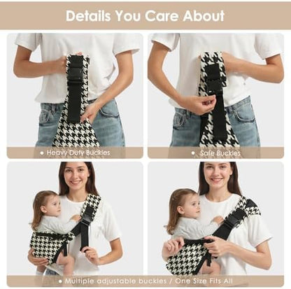 Breathable fabric detail of the imported infant carrying wrap