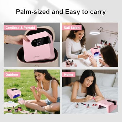 JODSONE lithium battery operated travel friendly gel polish curing machine