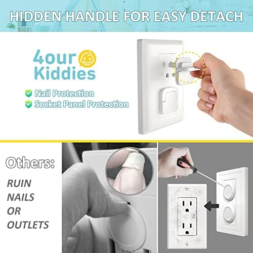 Premium flame retardant ABS plastic outlet protectors showcasing smooth burr free edges