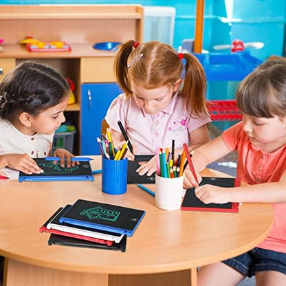 Educational toy digital slate showing children drawing