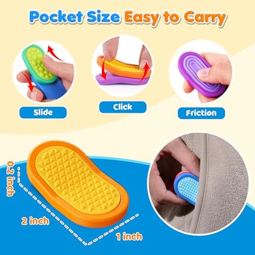 Compact pocket sized magnetic fidget tools stored neatly inside a school backpack pocket
