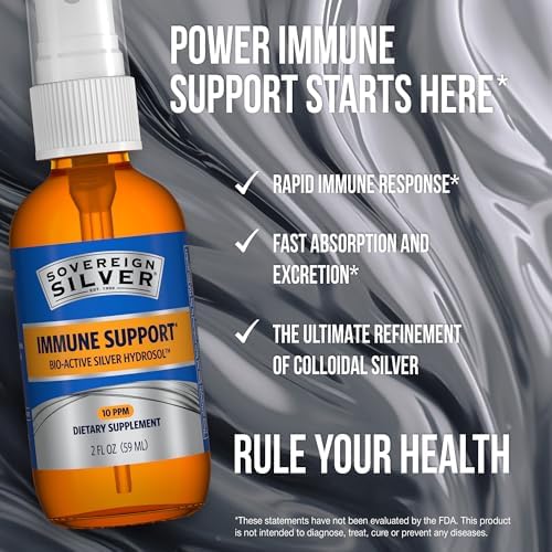 Sovereign Silver immune support spray side profile