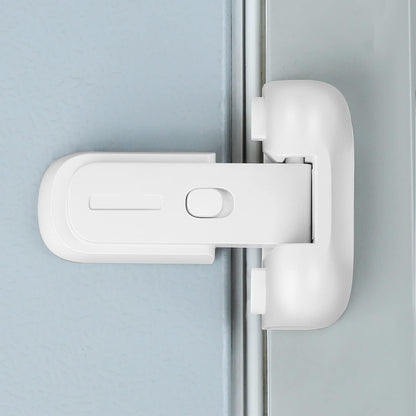 Clymene Refrigerator Fridge Freezer Door Lock white front view