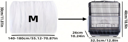 Durable polyester fiber mesh cover layout before installation