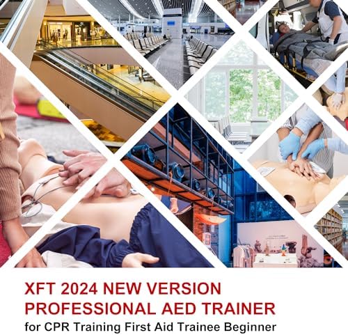 XFT defibrillator simulator interface for first aid beginners