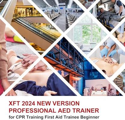 XFT defibrillator simulator interface for first aid beginners