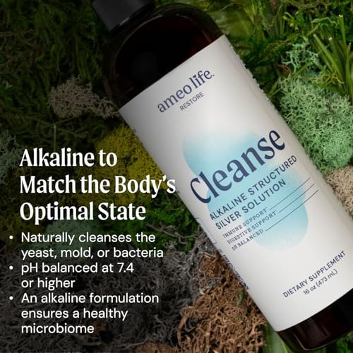 Ameo Life colloidal silver health supplement product container