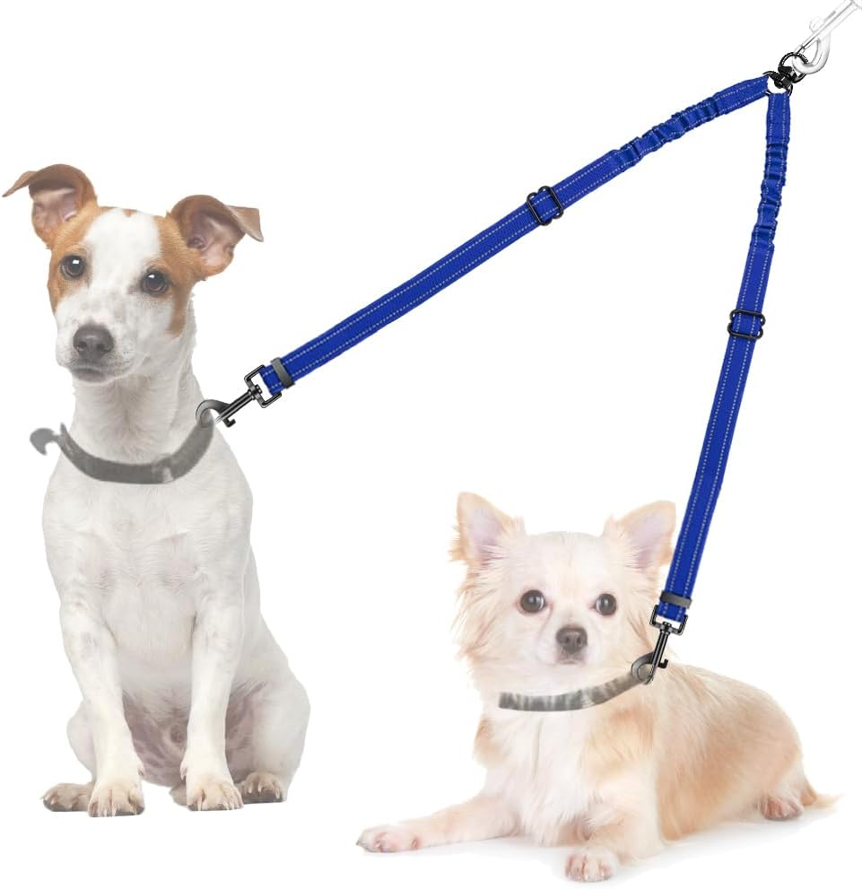 AUTOWT Double Dog Leash, No Tangle 360 degreesSwivel Rotation Reflective Lead Attachment Adjustable Length Dual Two Dogs Lead Splitter, Comfortable Shock Absorbing Walking Training for 2 Dogs - Image 14