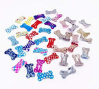 Pet Show small dog topknot hair clips close up