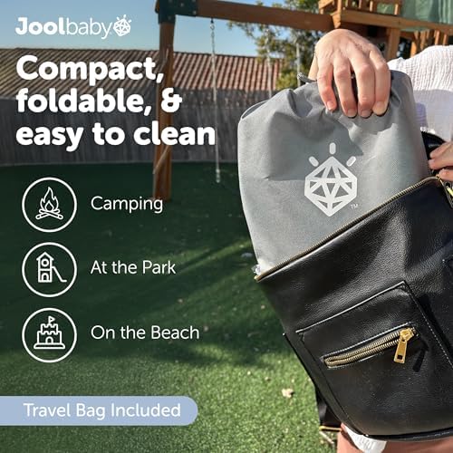 Jool Baby portable potty chair folded inside carrying case