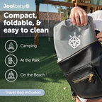 Jool Baby portable potty chair folded inside carrying case