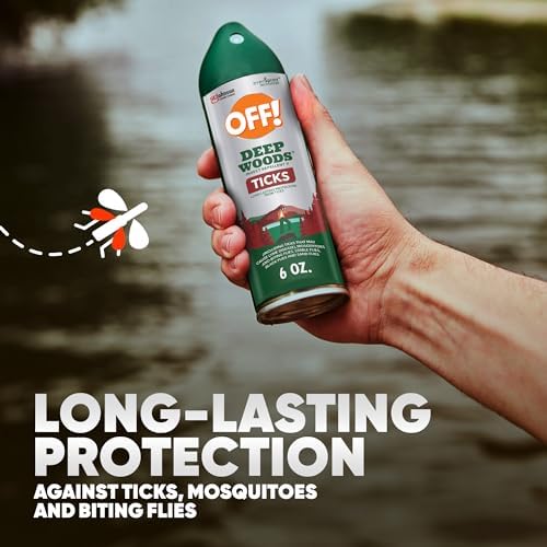 OFF! Deep Woods DEET bug spray aerosol can for tick and mosquito defense