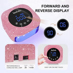 Lavinda 54W nail lamp packaging and included accessories