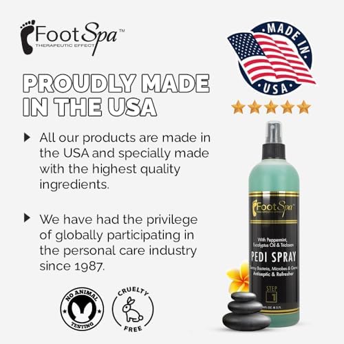 Large 16 ounce FootSpa antiseptic spray for home and salon use