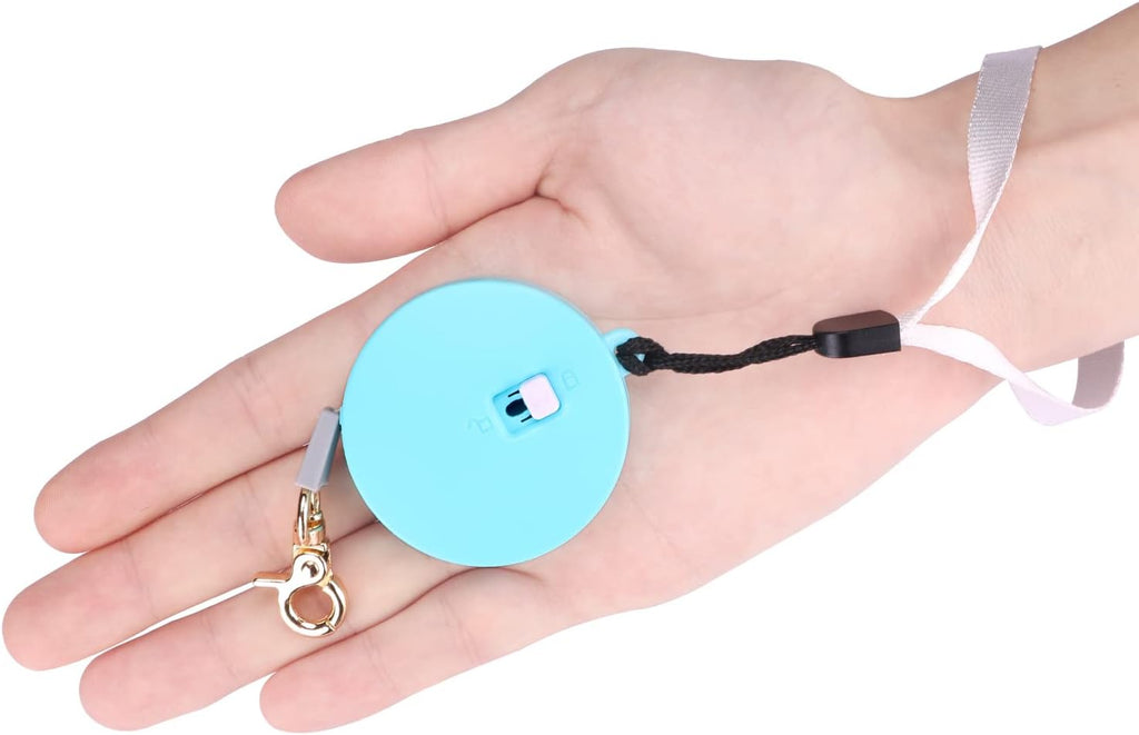 Retractable Dog Leash for Small Dogs Cats up to 11lbs with 6.5ft Anti-Pull Strong Nylon Tape, Hands Free, Mini and Portable Walking Leash with Wrist Strap, One-Hand Brake, White Round - Image 9