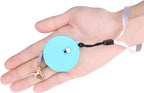 Retractable Dog Leash for Small Dogs Cats up to 11lbs with 6.5ft Anti-Pull Strong Nylon Tape, Hands Free, Mini and Portable Walking Leash with Wrist Strap, One-Hand Brake, White Round - Image 9