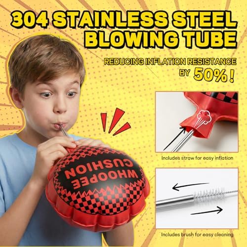 POPLAY novelty gag toy being placed discreetly underneath a chair cushion.