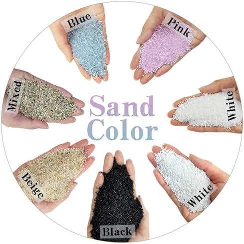 Fantian aquarium sand used in a planted glass terrarium