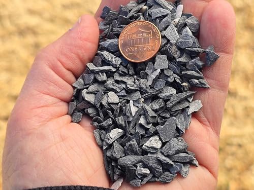 Natural slate gravel used for miniature wargaming base texture
