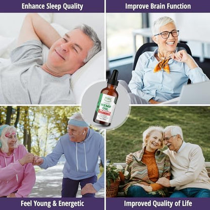 Nutrient rich hemp oil for sleep and relaxation support