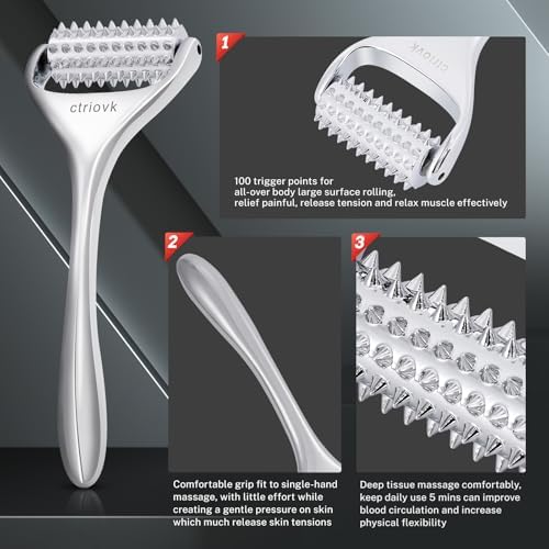 Rena Chris facial tool used for acupressure and lymphatic drainage.