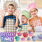 Close up view of the glassy texture of the Fun Kidz non toxic sensory toy slime