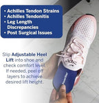 Authentic PowerStep adjustable lift packaging for leg length discrepancy correction.