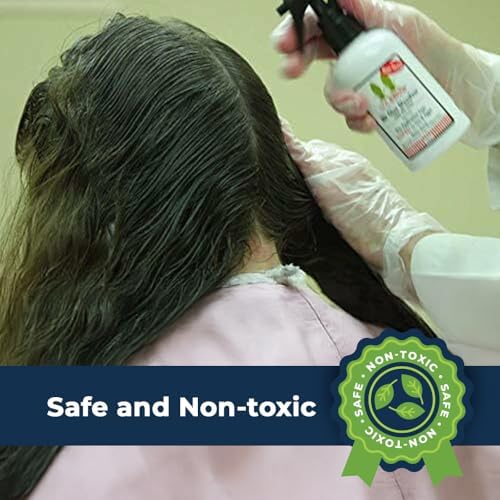 Natural non-toxic lice treatment spray for kids and sensitive scalps