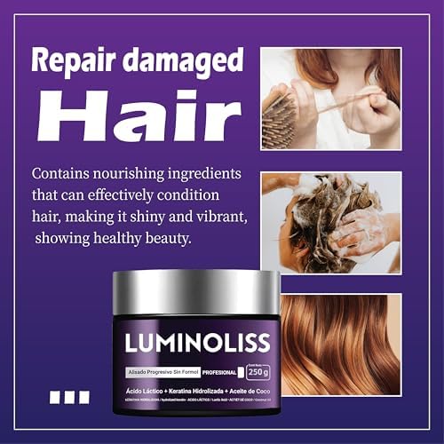 Professional LuminoLiss hair smoothing cream for frizz control