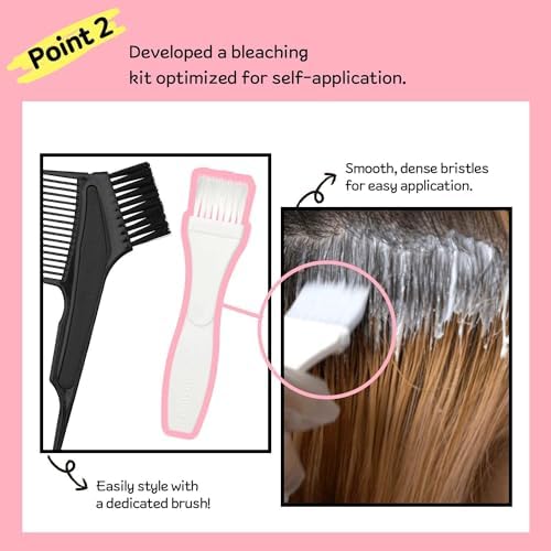 eZn Highlight Hair Bleach Kit back packaging ingredients and safety warnings for Indian consumers