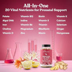 Eu Natural Glow Prenatal Vitamins vegetarian capsule details