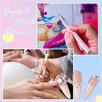 Close up of rhinestone picker pen silicone tip