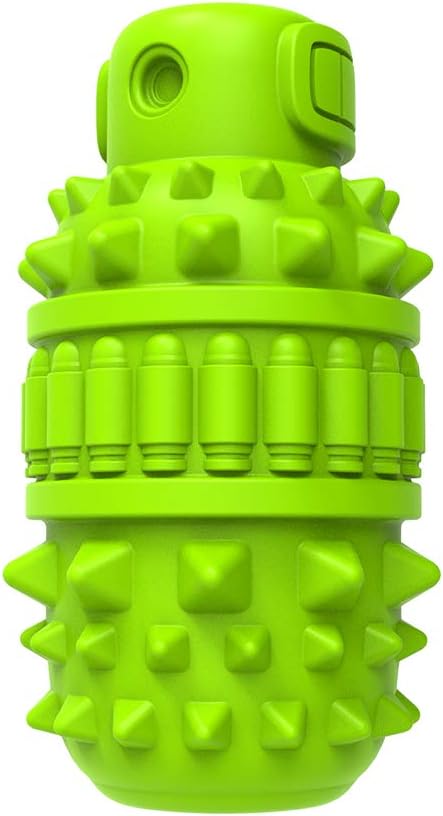 PIFFZEDO Dog Toys for Aggressive Chewers,Interactive Natural Rubber Chew & Squeaky Toy for Large Medium Breed,Dog Toothbrush,Tough & Durable (Green,Large) - Image 9