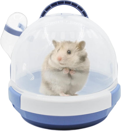 Hamster Carrier Cage PortableCages Small Animals Carry Travel Case with Water Bottle Plastic BreathableGuinea Pig Outgoing Cage for Dwarf Hamster Ferret Chinchillas Hedgehog (Brown) - Image 9