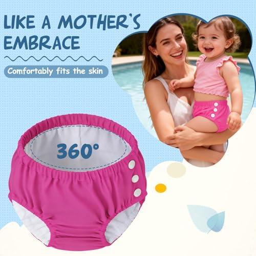 Durio adjustable swim diaper set folded for travel and storage