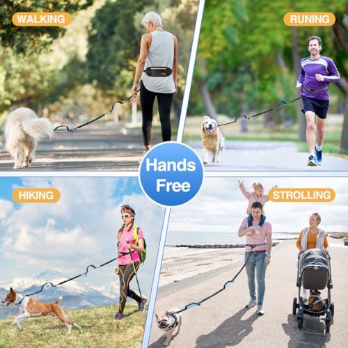 Kytely reflective dog walking leash low light safety