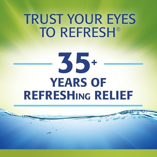 Back of Refresh Relieva PF box showing drug facts and active ingredients.