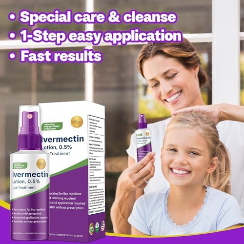 QIFEISHANKA single use lice treatment lotion application instructions on packaging