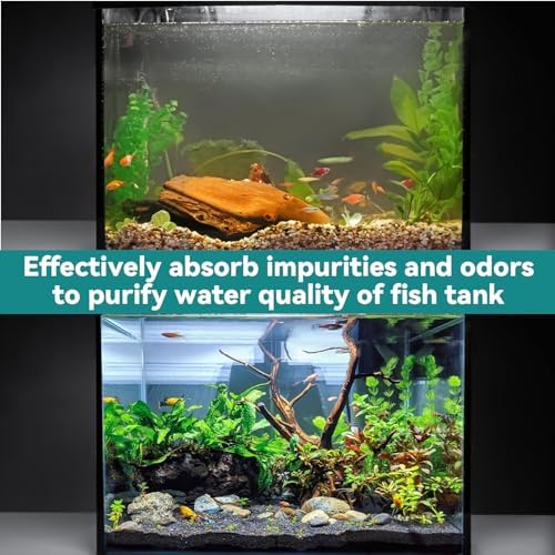 Sukh bulk charcoal pellets clarifying water in a Waterbox aquarium setup