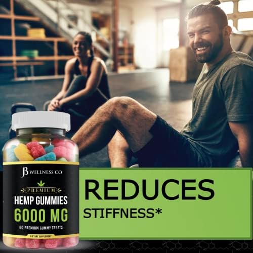 Premium hemp gummies with hemp oil nutritional information label