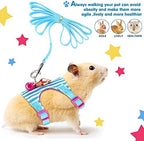 Quick release buckle and adjustable straps of the small animal harness