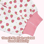 Close up of the high waisted band on the waterproof nighttime diaper shorts for toddler girls and boys.