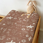 ZoUbqchY western cowboy fitted diaper table sheet close up pattern view