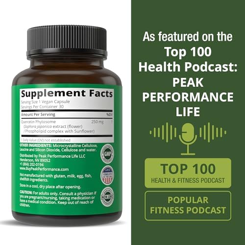 Peak Performance Quercetin Phytosome packaging lifestyle view