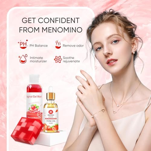 Menomino three piece intimate care kit for moisturizing and freshness